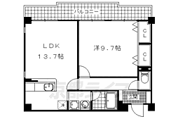 ガーデンシティ柳ケ崎 1LDKの間取図画像