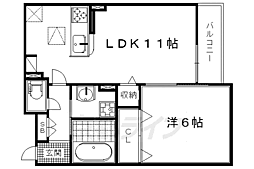 ラヴィータフェリーチェ 1LDKの間取図画像