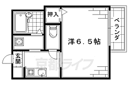 メゾン・エス・クレール 1Kの間取図画像
