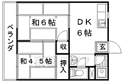 柿の本ハイツ 2階/-