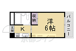 ライトオブフルタニ 1Kの間取図画像