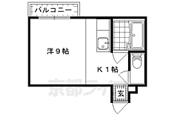 プルミエール ワンルームの間取図画像