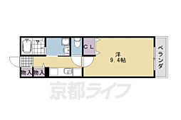 セレーノS・K 1Kの間取図画像