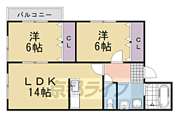 セレジェイラ 2LDKの間取図画像