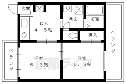 REPUTEM&M 2DKの間取図画像