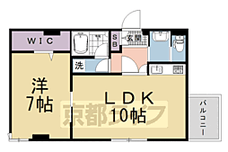 レヴィア北山北山シキシママンション 1LDKの間取図画像
