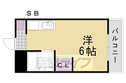 ドミトリーインテリジェンス 1Kの間取図画像