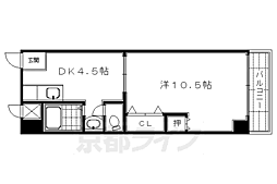 メゾン・ド・白河 1DKの間取図画像