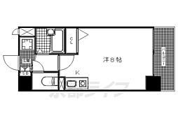 プレサンス京都清水 ワンルームの間取図画像