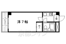 ハイム八坂 1Kの間取図画像
