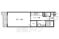 シャルマン小野 1Kの間取図画像