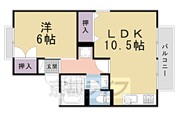 セジュール金閣 1LDKの間取図画像