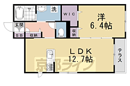 西中合町チェルシーハウス 1LDKの間取図画像