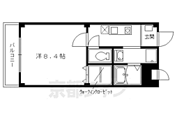 Enchante 1Kの間取図画像