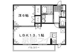 プレザントヴィル 1LDKの間取図画像