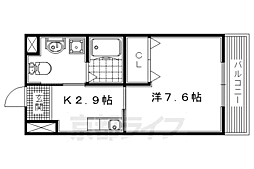 ヴァレーゼ 1Kの間取図画像