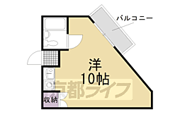 瀬里奈ハイツ 1Kの間取図画像
