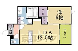 (仮称)京都市伏見区桃山羽柴長吉東町ヘーベルメゾン 1LDKの間取図画像