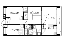 サンサーラ21 3LDKの間取図画像