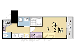 Laviesta 桂 1Kの間取図画像