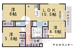 アーバングレイス 3LDKの間取図画像