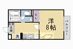 ビュー・バロック 1Kの間取図画像