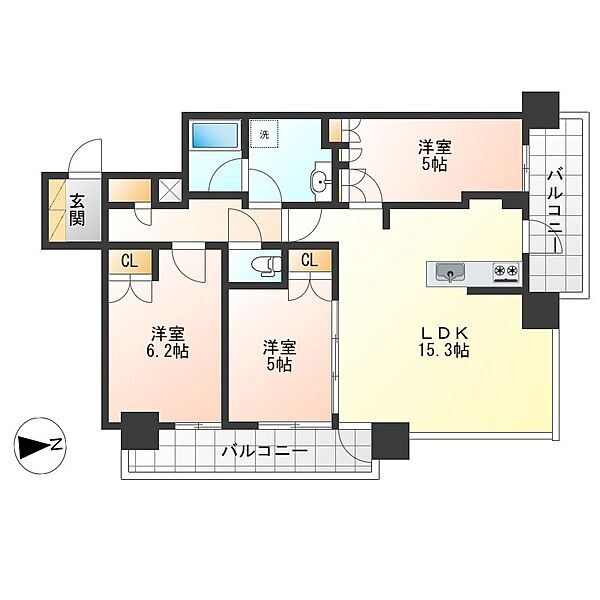 同じ建物の物件間取り写真 - ID:209005558932