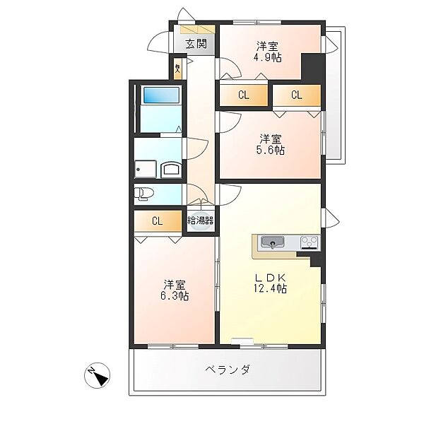 同じ建物の物件間取り写真 - ID:209005680660