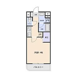 CleverCrest 2階1Kの間取り