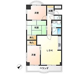 間取図画像 3LDK