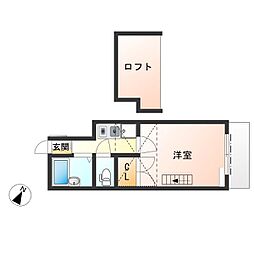 東武宇都宮レジデンス 1Kの間取図画像