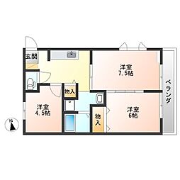 グリーンフラットC 2階