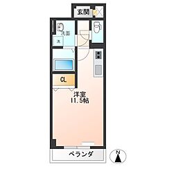 IRIC ワンルームの間取図画像