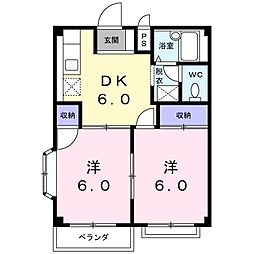 ニューエルディム飯島A 2階/202