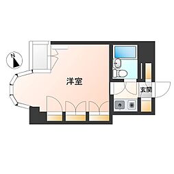 宇都宮ダイカンプラザスポーツメント 1Kの間取図画像