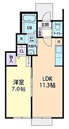 La Ciel 1LDKの間取図画像