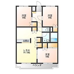 グランフォルム2 3LDKの間取図画像