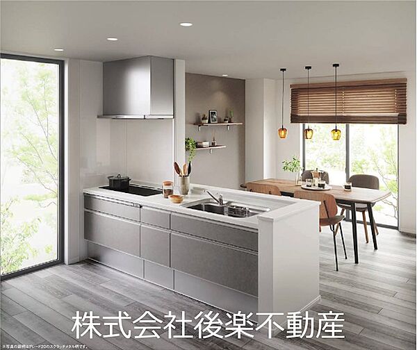 キッチンリフォーム例。リフォームは別途費用が発生いたします。お気軽にお問合せください。
