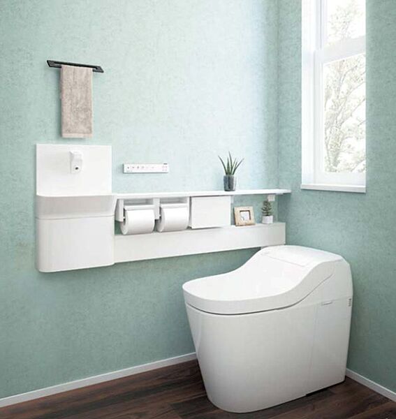 トイレリフォーム例。リフォームは別途費用が発生いたします。お気軽にお問合せください。