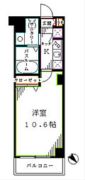エスティメゾン中野富士見町 1階1Kの間取り