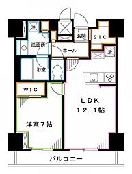 セリオ落合東中野 9階1LDKの間取り