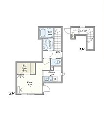MyStyle中野南台 1Kの間取図画像