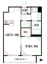 フレンシア下井草 1LDKの間取図画像