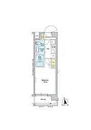 RESIDENCEKLENJI 1Kの間取図画像