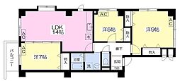 ヴィラエスペランサ 3LDKの間取図画像