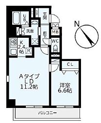 HIGHBRIDGEオギクボ 1LDKの間取図画像