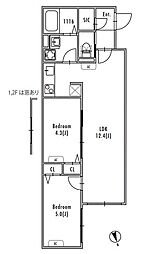 GRANPASEO中野IV 2LDKの間取図画像