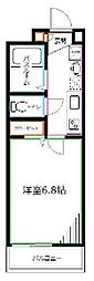 レソム南台 1Kの間取図画像