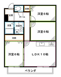 カサカスタニア 3LDKの間取図画像