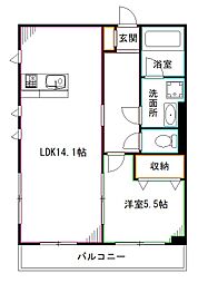 サンクオリティ中野 1LDKの間取図画像